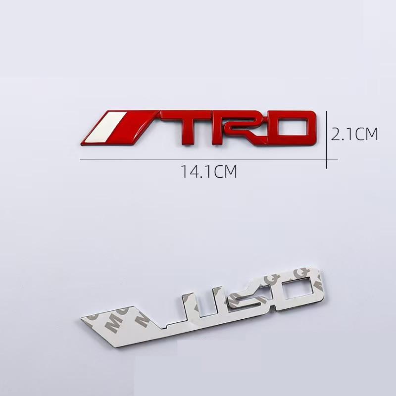 Emblema autocolante 3D Matel pentru autovehicule TRD Sports Corolla Yaris Rav4 Avensis Auris Camry Caroseria spate portbagaj Coada Decal Styling