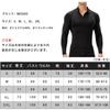 Nesseo Winter Compression Long Thermal High Power for Running Men's Undershirt, Fleece-Lined, Sleeve, Undershirt, Neck, Stretch, Sweat-Wicking,