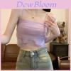 Summer Time Mesh Camisole With Ruffle Hem For Womens Fashion