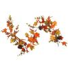 100cm Fall Maple Leaf Garland Hanging Decoration Artificial Autumn Garland Thanksgiving Ornament for Home Wedding Party