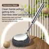 Pot Brush Rust-Proof Stainless Steel Scrubber with Ergonomic Non-Slip Handle Pots Pans Grills Ovens Cleaning Brush Stubborn Stain Remover