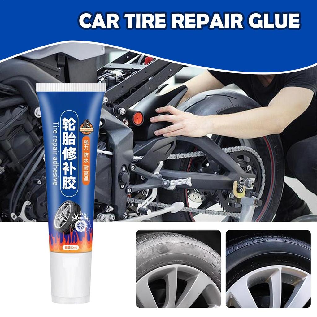 Reifenreparaturkleber 60ml Professioneller Reifenreparaturkleber Auto Rad Wartungswerkzeuge Für Roller Feldweg Rasenmäher Pendeln