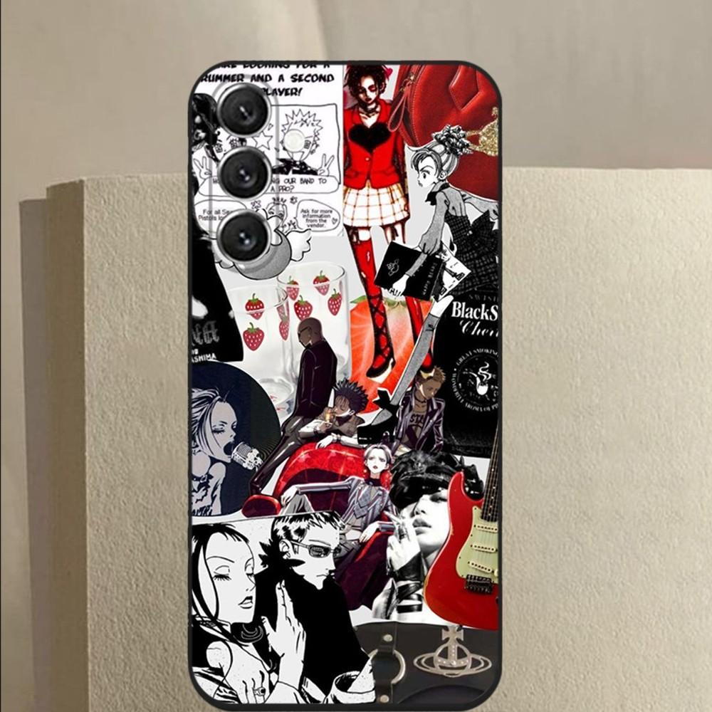 Tecknad Anime Oosaki Nana Fodral För Samsung Galaxy A13,A21s,A22,A31,A32,A52,A53,A71,A80,A91 Mjukt Svart Fodral