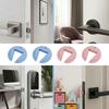 Easy Install Door Bang Stopper Pet Friendly Silicone Doorstop Flexible Door Pinch Guard  Cat