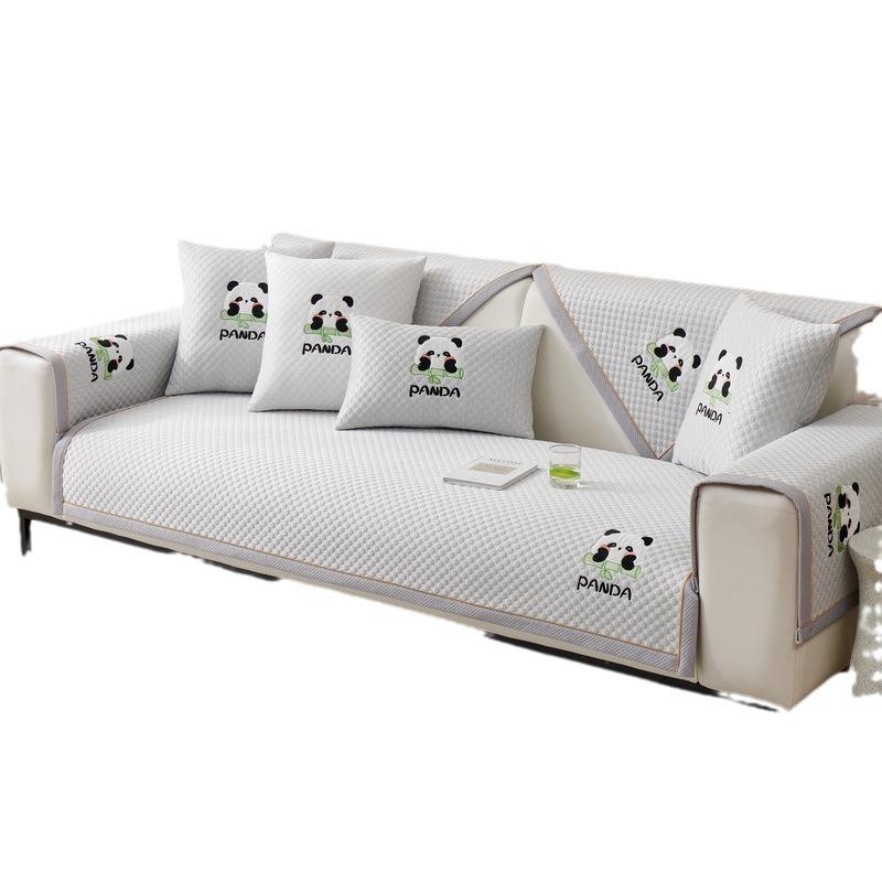 Ice Silk Sofa Cushion Summer Summer Cool Cushion Cushion  New Anti Slip Backrest Full Cover Cloth Towel Set