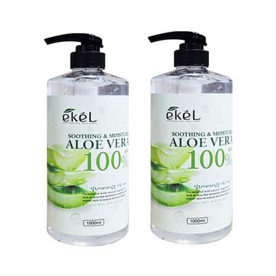 All Lady Aloe Vera Beruhigendes Gel, Große Kapazität, 1000 ml x 2, Aloe-Gel, Feuchtigkeitsspendende, beruhigende Feuchtigkeitscreme, 1 l, 2 Stück