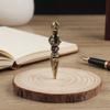 Artistic Handmade Copper Vajra Ritual Object Metal Texture Suitable for Meditations Practice and Interior Decoration