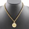 CHANEL COCO Mark Necklace vintage Plated Gold 36.4g Women Used