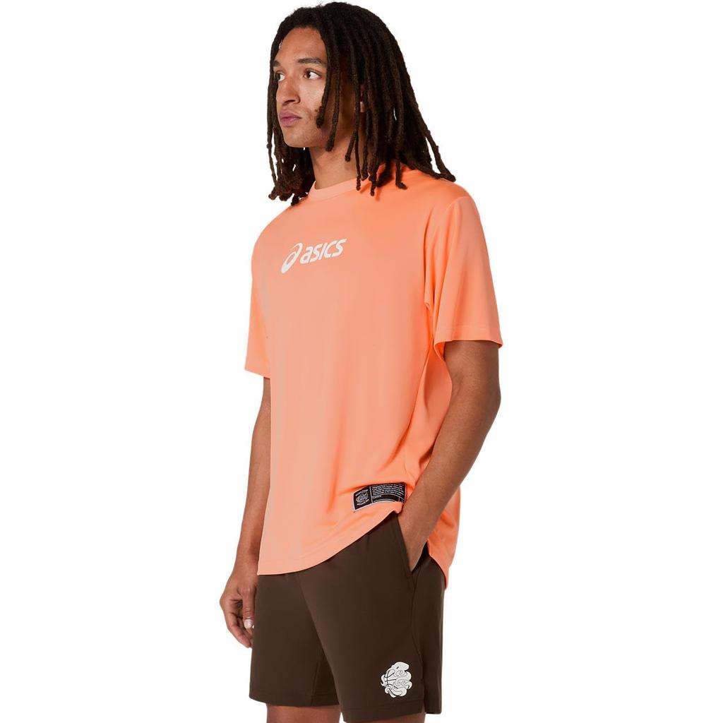 Basketball Wear SHORT SLEEVE 2063A452 Unisex Adult 800 S [ASICS] (BRIGHT SUNSTONE)