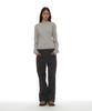 PARTIMENTO WOMEN Layered Sleeve Tie Long Sleeve Top_Melange