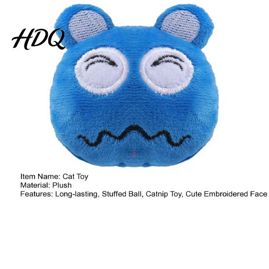 Catnip Stuffed Toy for Cats Plush Ball Cat Toy Chew Cute Embroidered