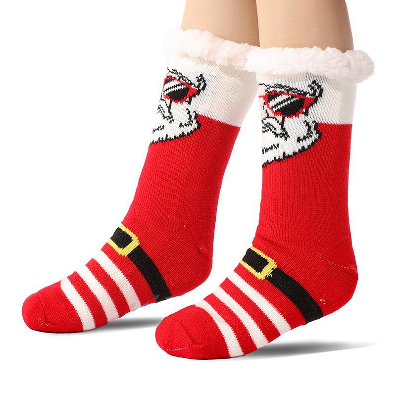 Women s Super Thick Fleece-Lined Cozy Blanket Slipper Socks One Size Fits All Women