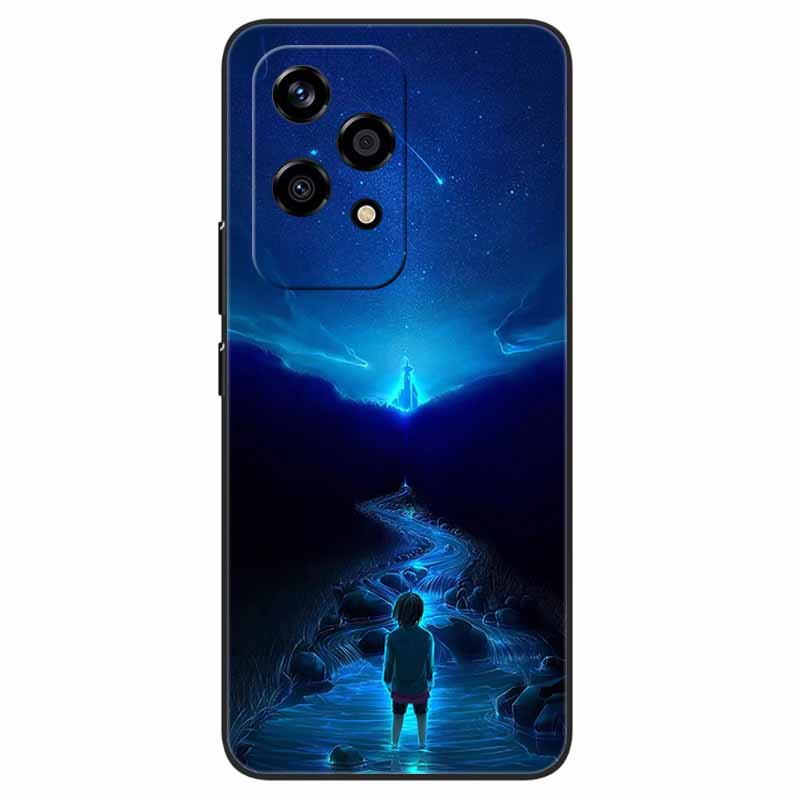 For Honor 200 Lite Case Animlas Painted Cool Silicon Black Soft Bumper for Honor 200Lite Phone Cases Wolf Cartoon TPU Shells Bag