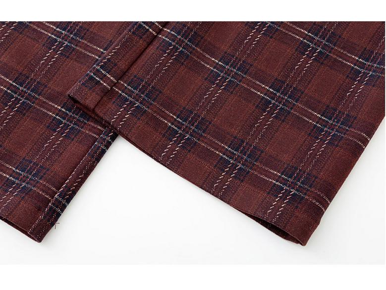 Women's Plus Size High Waist Vintage Plaid Wide Leg Pants - Winter 2025 Collection