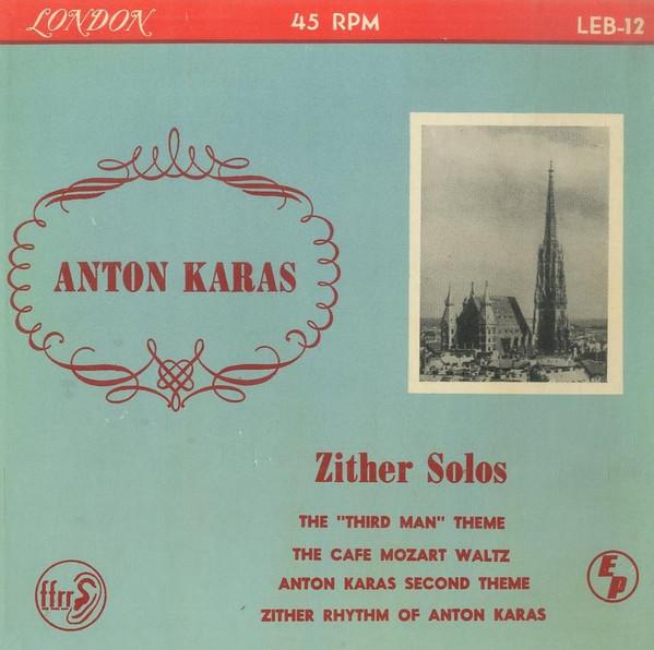 

7inch Record ANTON KARAS Zither Solos LEB12 LONDON Japan Stage Play Used