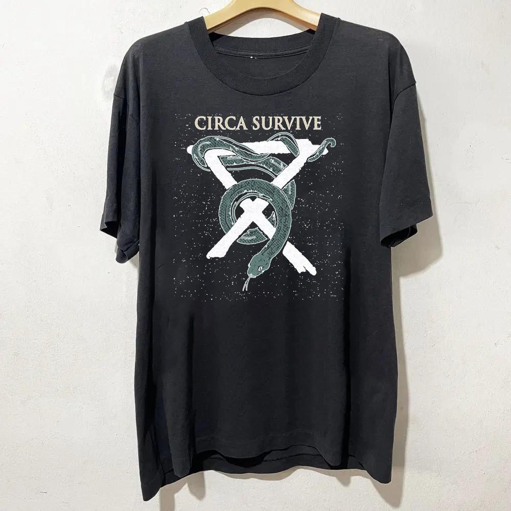 TREND! Circa Survive Black Cotton Shirt Full size S-5XL Unisex H144 Unisex T-Shirt XL