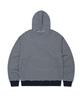 COVERNAT Small Logo Stripe Crop Zip-Up Hoodie Dark Navy