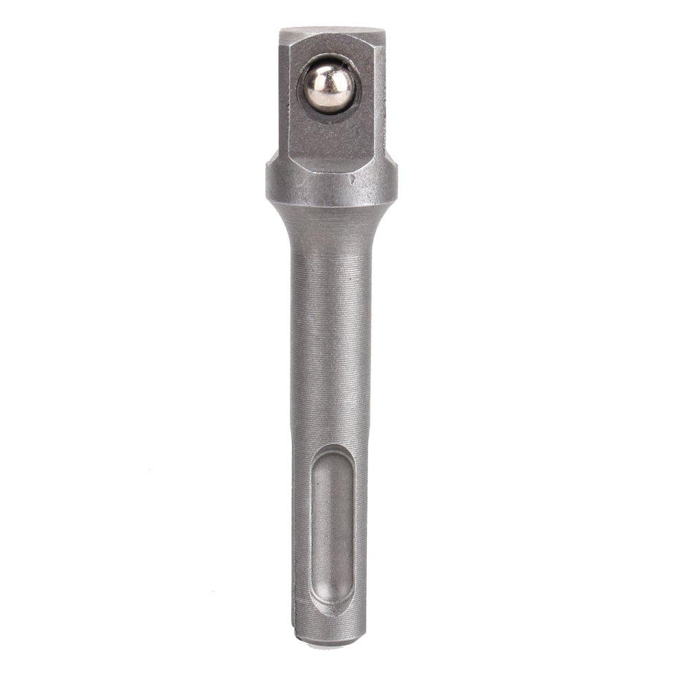 3 Pcs 1/4" 3/8" 1/2" Socket Driver Adapter Drill Bit Adapter Extra Long Adapter Impact Drill Bits for SDS Plus Hammer Drill