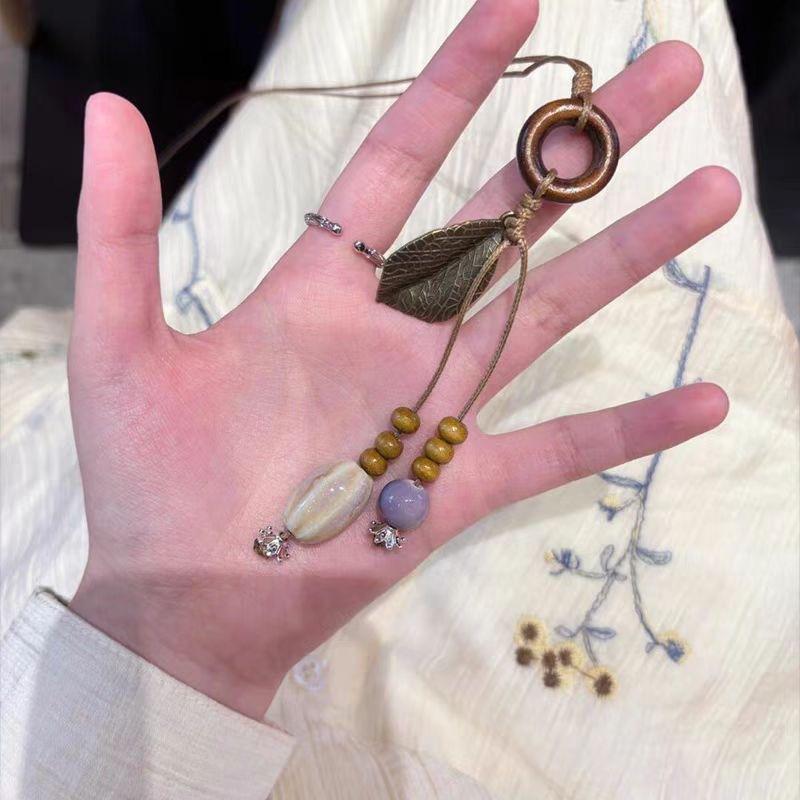 

Длинное ожерелье с кисточками и листьями, национальный стиль, премиум, богемская цепочка на ключицу