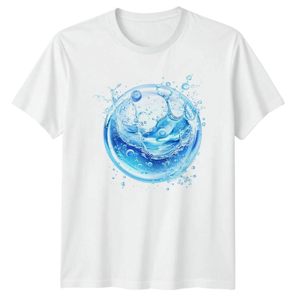 Blue Water Splash Graphic TShirt Marine Nature Gift For Him And Her S