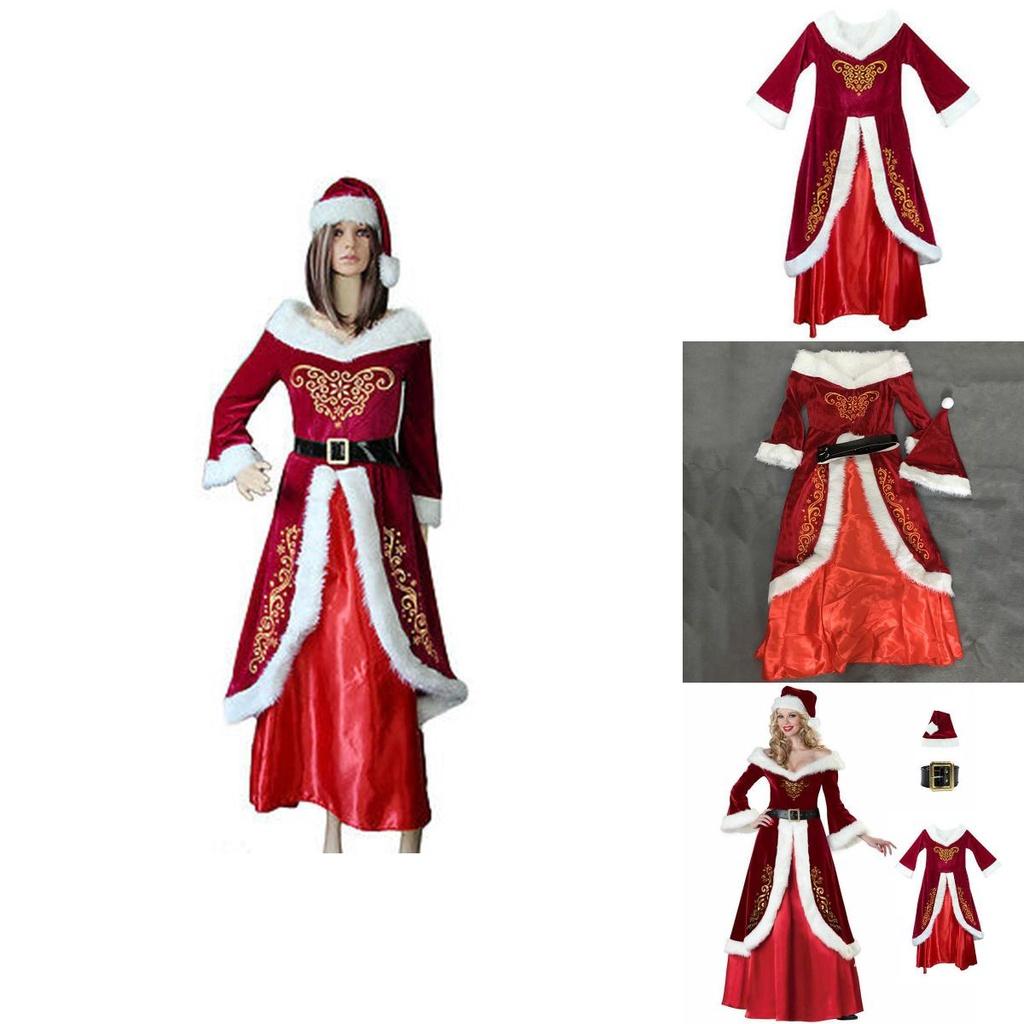 Luxurious Red Santa Claus Dress For Women Perfect For Christmas Holiday Celebrations