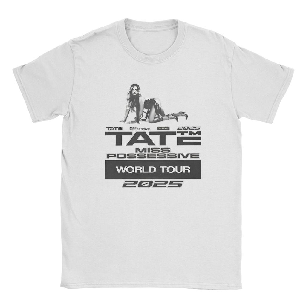 Vtipné pánské tričko Funny Tate McRae Miss Possessive Tour 2025 s kulatým výstřihem, 100% bavlna, tričko s krátkým rukávem, 6XL, oblečení