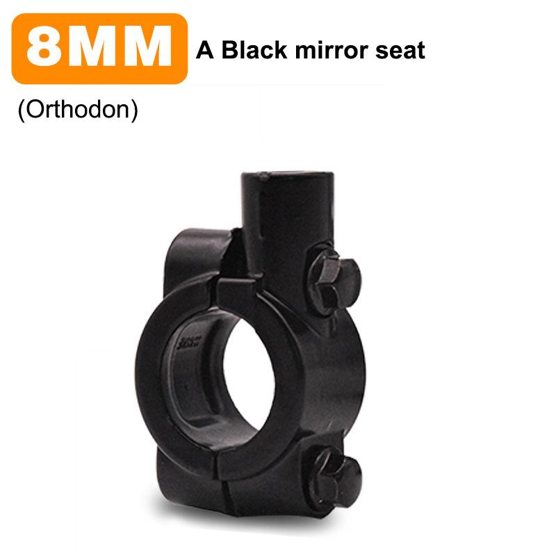 

2Pcs 22Mm Handlebar 10Mm 8Mm Thread Universal Motorcycle Mirror Mount Clamp Rear View Mirror Holder Adapter Black Clamp Base 8mm 2pcs чёрный