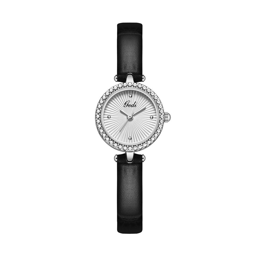 Niche Design Sense Ray Texture Women S Watch Small Exquisite Fashion Temperament Women S Leather Quartz Watch