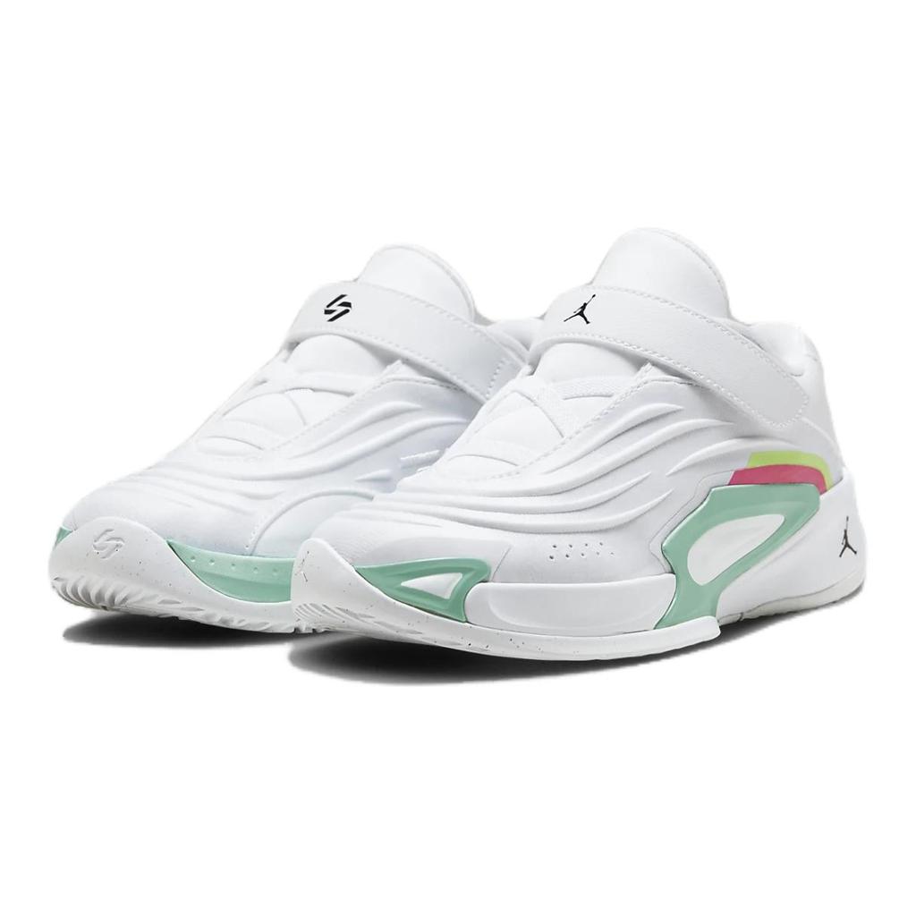 Air Jordan Luka 3 PS Photo Finish Kids Sneakers White Black Volt-Glow HQ5059-107