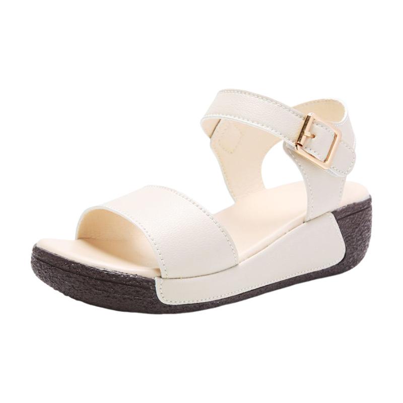 Sandals women's summer wear soft-soled wedges comfortable non-slip versatile beach shoes cool slippers