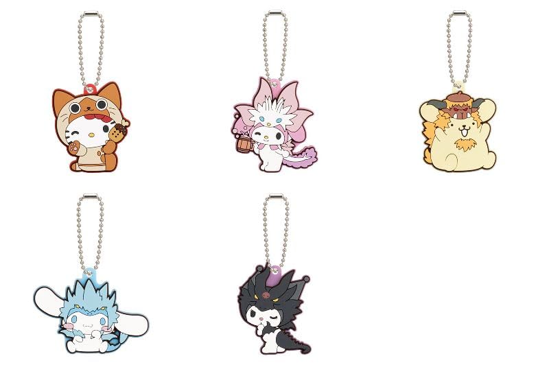 Monster Hunter Characters Capsule Rubber Mascot Types Set Gacha SanRio [10 (Full Complete)]