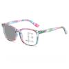 Stylish Print Photochromic Multifocal Reading Eyeglasses Hd Anti-Blue Lightweight Presbyopia Eyewear Diopters + 1 .0To+4.0