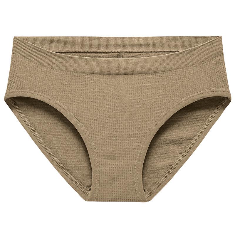 Women's Seamless Plus Size Comfortable Mid-Rise Breathable Cotton Hip-Lifting Panties