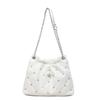 Rhombus Chain Small Bag Women's New Fashion Retro Bucket Bag Versatile Casual Messenger Bag