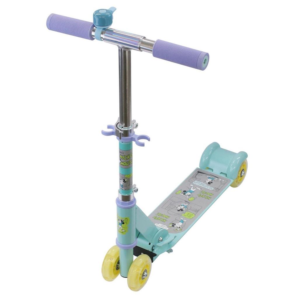 Maruka Easy Skater Mickey Mouse Exercise Version, Sports Toy for Ages 3-6, 4-Wheel Foldable, Product Number 195444
