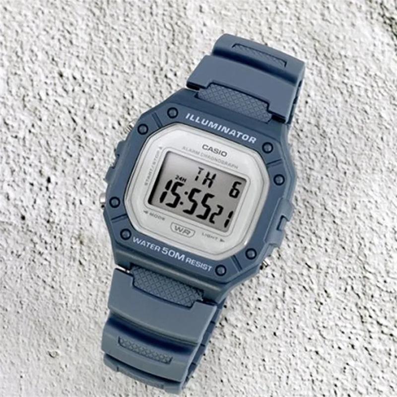 Casio DIGITAL Quartz Movement Unisex Black Dial W-218HC-2AV&