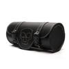 Universal Motorcycle 12" Front Fork Tool Bag Pouch Luggage SaddleBag PU Leather Skull For Harley
