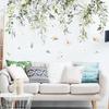 Green Leaves Plant Branch Wall Sticker Bedroom Living Room Background Decoration Mural Home Decor Stickers Art Decals Wallpaper