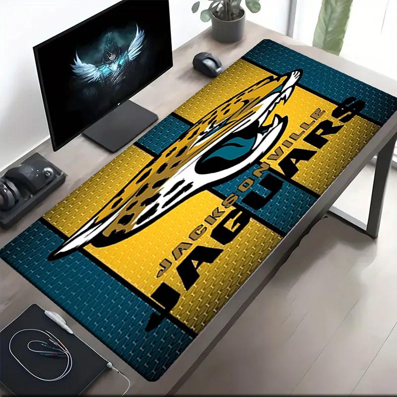 Jacksonville Jaguars Theme Mouse Pad, Non Slip Rubber Base, Multifunctional Office & Home Decor, Perfect for Workspace Personalization.