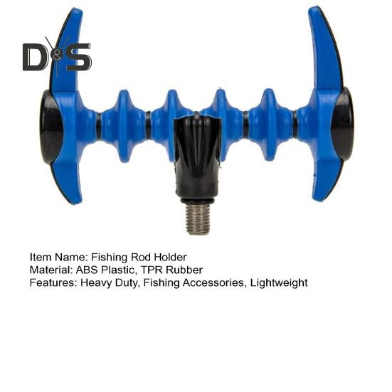 Fishing Rod Holder Screw-in Feeder Rod Rest Head Universal Fishing Pole Support Stand Bracket Carp Bank Sea Fishing Accessories