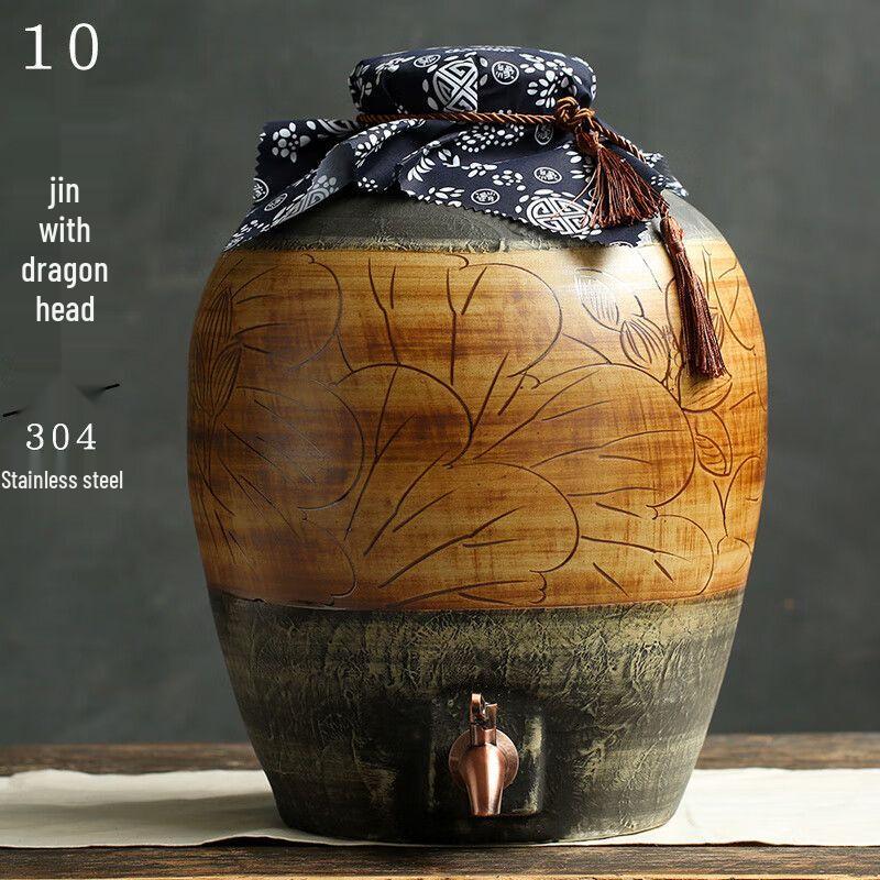 Jingdezhen Ceramic Sealed Wine Jar
