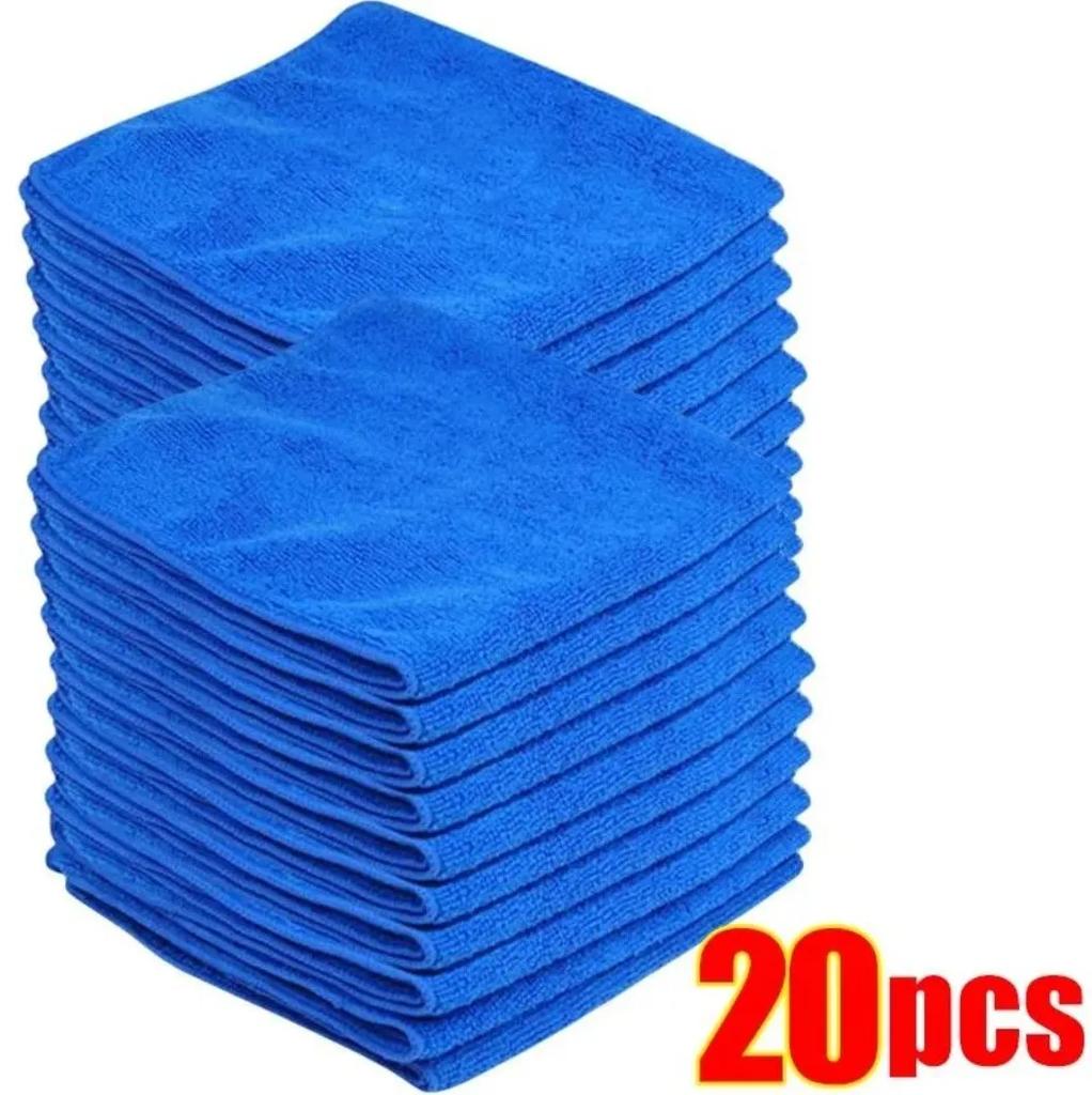1-20Pcs Microfiber Towels Car Wash Drying Cloth Towel Household Cleaning Cloths Auto Detailing Polishing Cloth Home Clean Tools