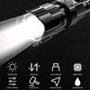 2000LM  USB Rechargeable Flashlight Telescopic Zoom Wide Beam Waterproof Torch Super Bright Emergency Flashlights