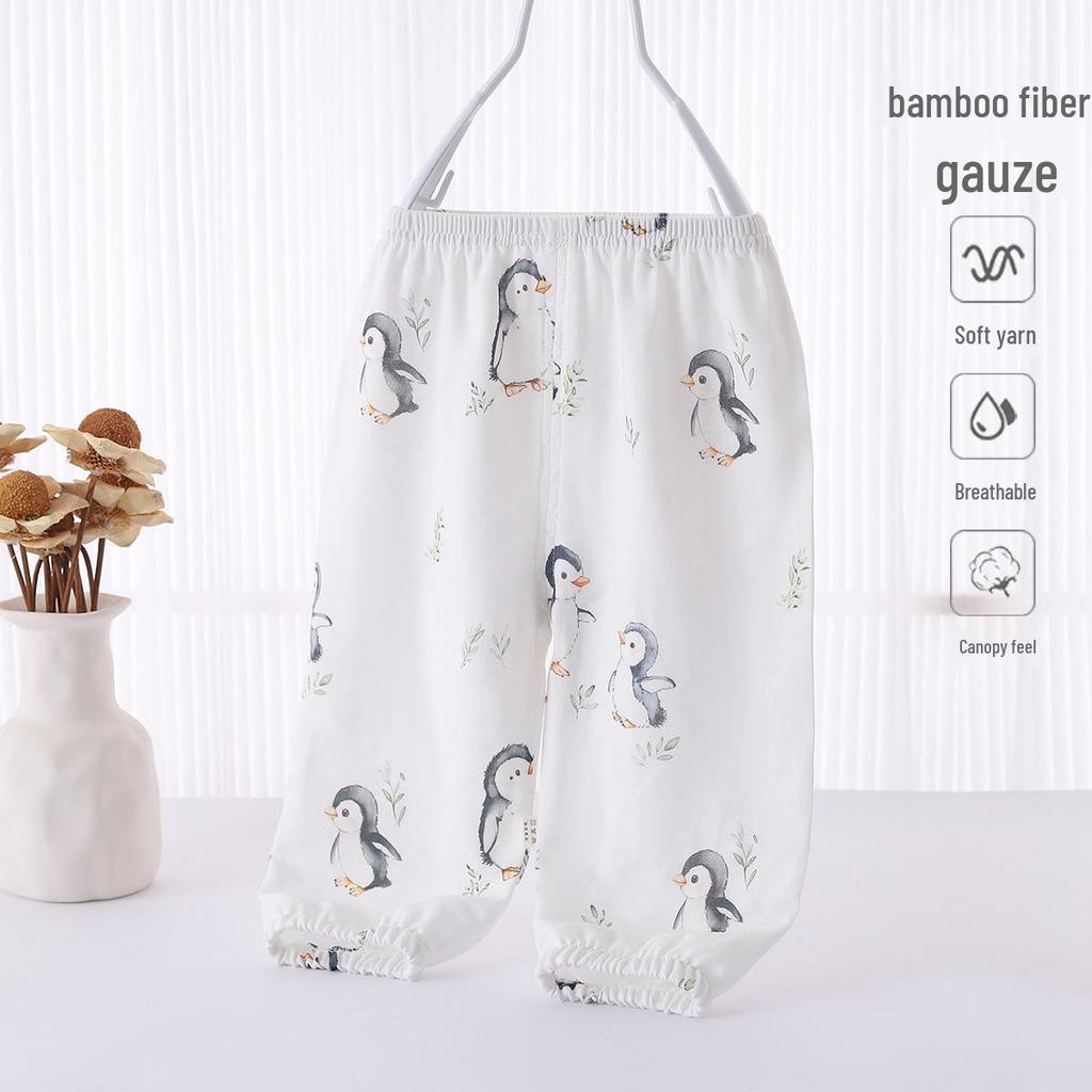 Summer Mosquito Repellent Pants for Babies: Casual, Thin, Lantern Style for Boys and Girls