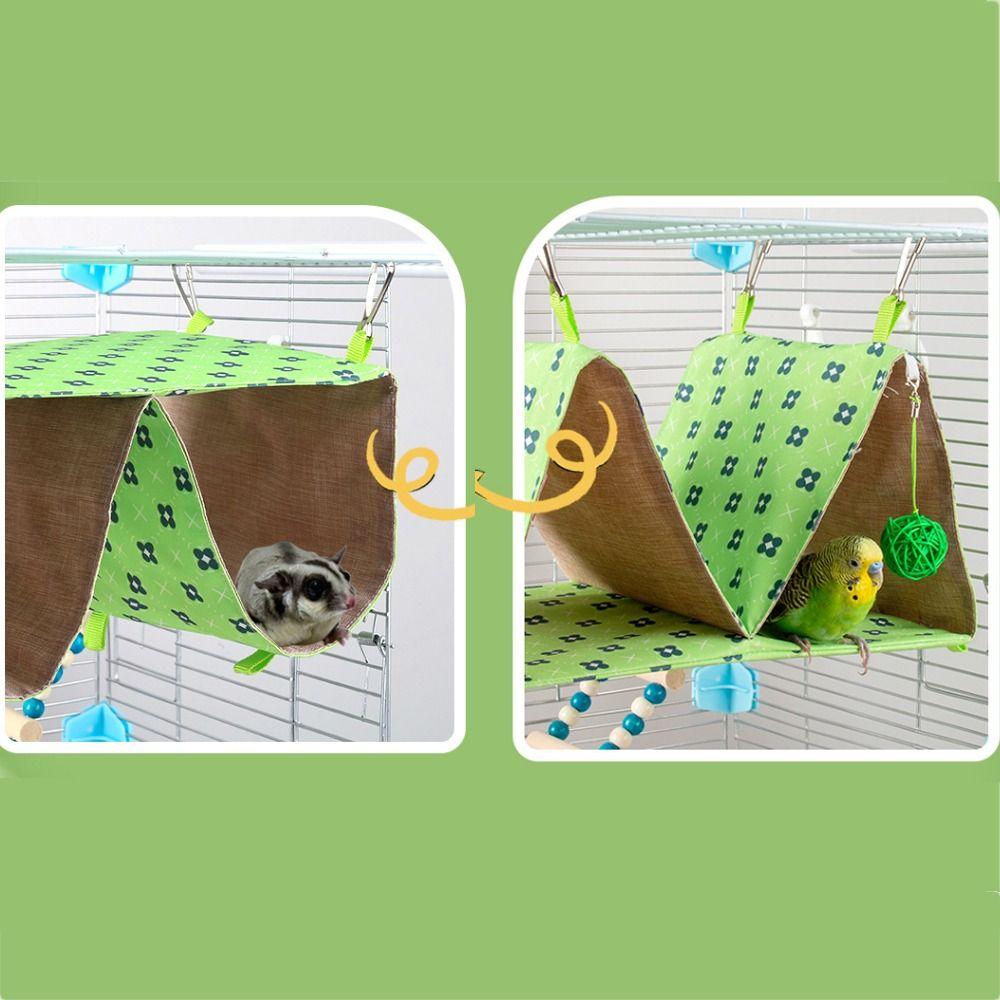 Breathable Hanging Bird Nest House Double Hole Parrot Cage Nest  For Sleeping Playing