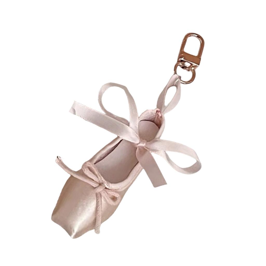 Elegant Ballet Shoes Keychain Alloy Key Holder Unique Keyring Bag Pendant Fashion Accessory for Women and Girls