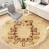 1pc Cute cat Office Round Area Rug, Under Office Chairs Bedroom Living Room Home Decor, Room Deco, Available in Various Sizes