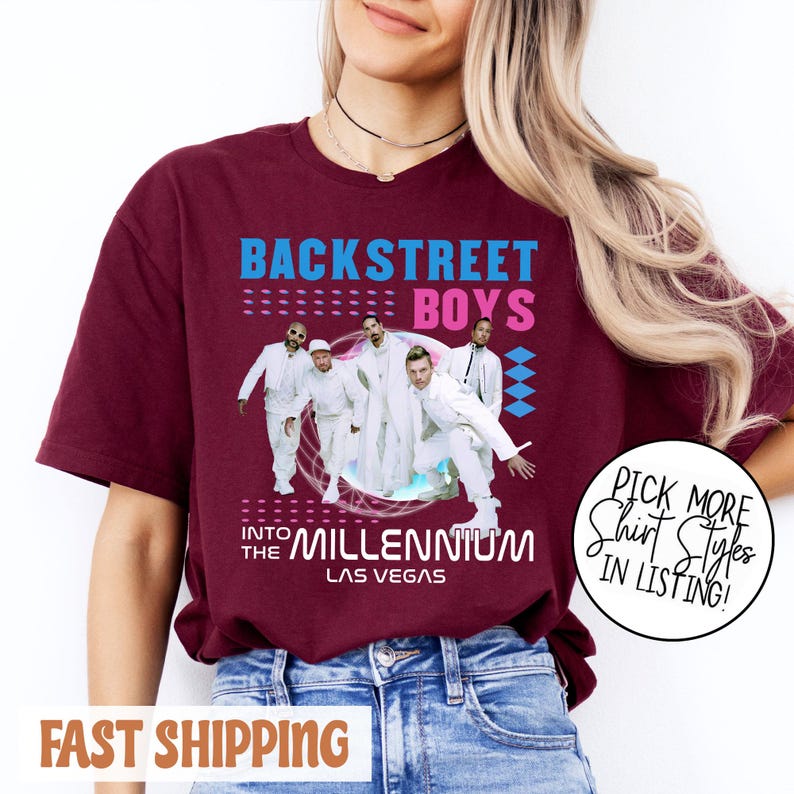 Backstreet Boys Into The Millennium Tour 2025 Shirt Backstreet Boys BSB Band Rock Shirt In My BSB Era Since 93 S