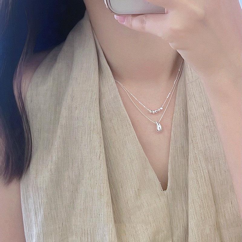 Women's Trendy Water Drop Pendant Necklace - Versatile, Fashionable, and Creative Clavicle Chain