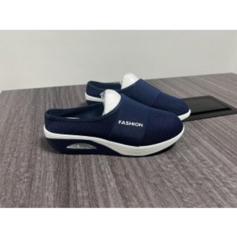 

Женская обувь лето новая женские тапочки сумка голова большой размер толстая подошва половина тапок женский размер 43 wish 43 темно-синий